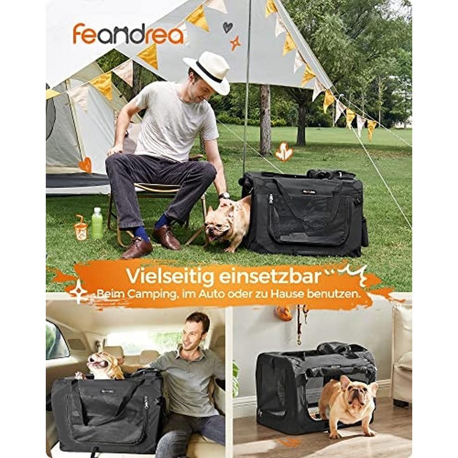 Pricenet  Trasportino per animali portatile leggero con tappetino in pile, facile da pulire 