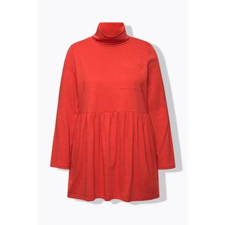 Ulla Popken Maglia Lunga Collo Alto Linea A Maniche Lunghe  