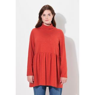 Ulla Popken Maglia Lunga Collo Alto Linea A Maniche Lunghe  
