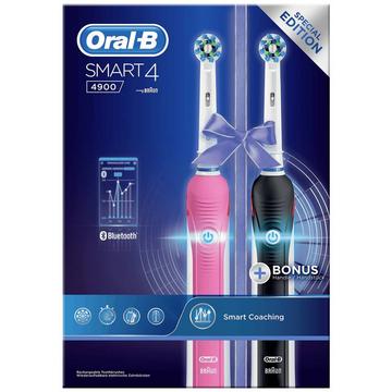 Smart 4900  Elektrische Zahnbürste Rotierend/Oszilierend/Pulsieren Pink, Schwarz