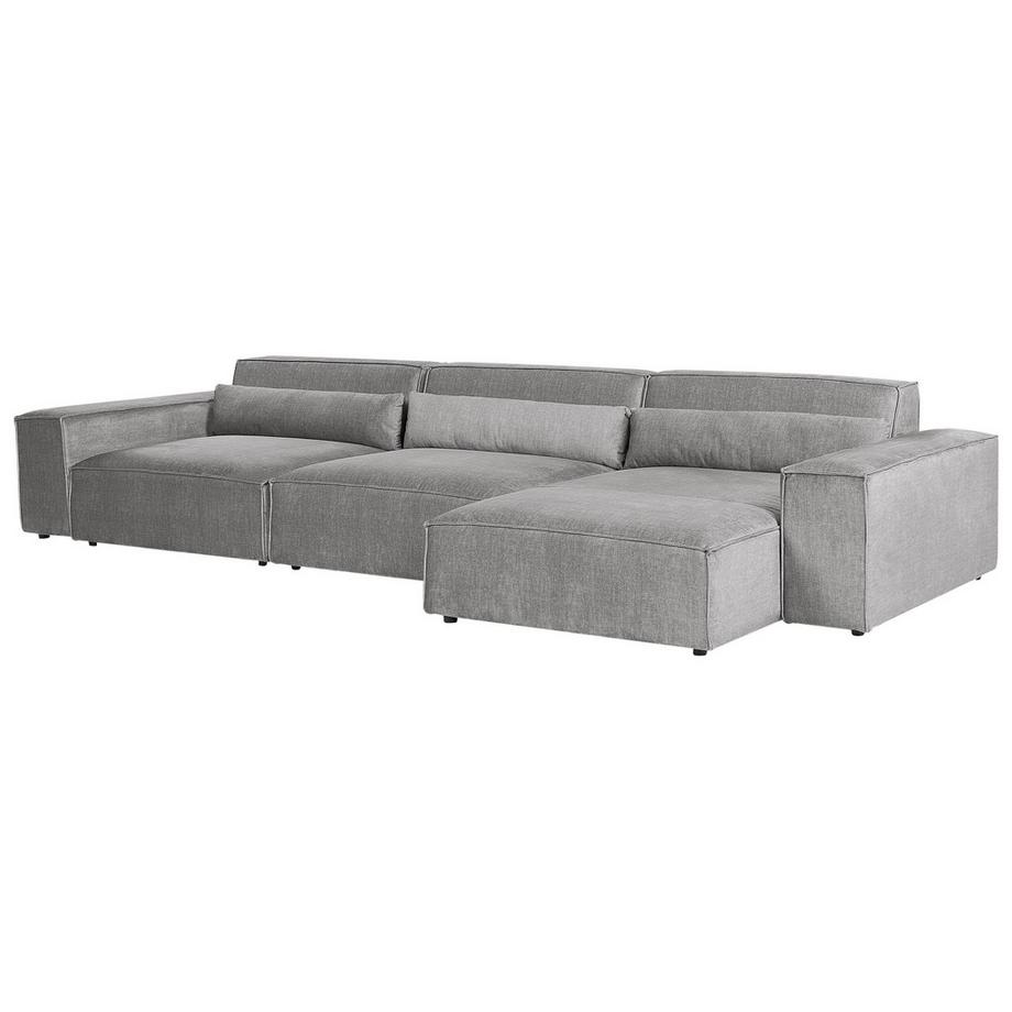 Beliani Canapé d'angle en Polyester Moderne HELLNAR  