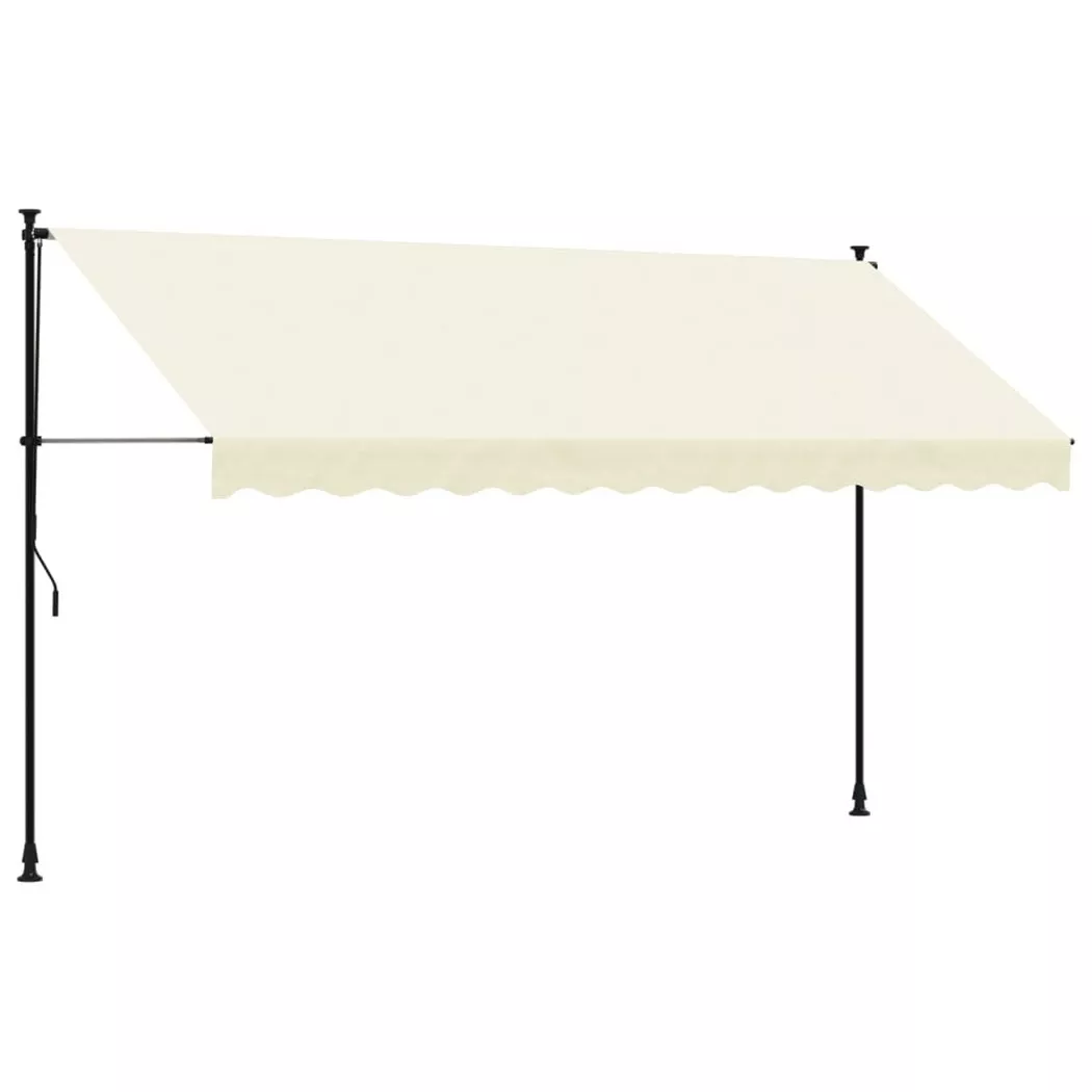 VidaXL - tenda da sole retrattile Tessuto, One Size, Light Beige