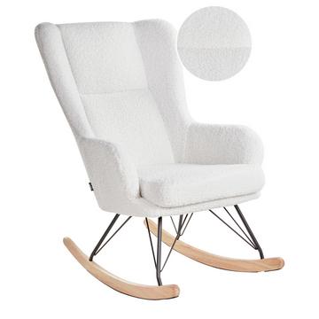 Fauteuil à bascule en Bouclé Traditionnel LUOMA