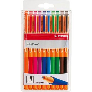 STABILO pointVisco Gelschreiber 0.5mm 1099/10 10 Farben ass.