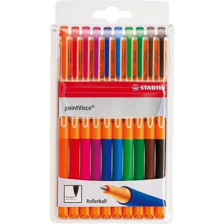 STABILO STABILO pointVisco Gelschreiber 0.5mm 1099/10 10 Farben ass.  