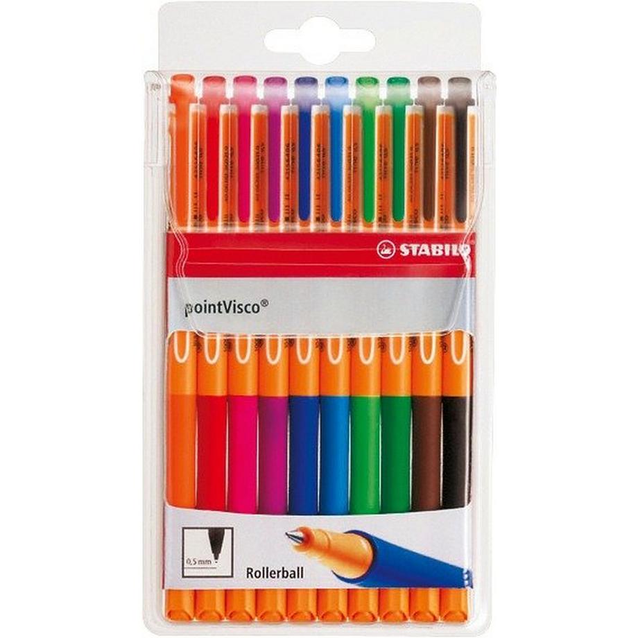 STABILO STABILO pointVisco Gelschreiber 0.5mm 1099/10 10 Farben ass.  