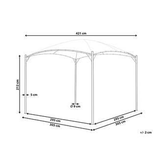 Beliani Gazebo en Poliestere Classico VOMERO  