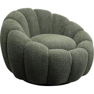 KARE Design Fauteuil pivotant Peppo Bloom Melange vert  