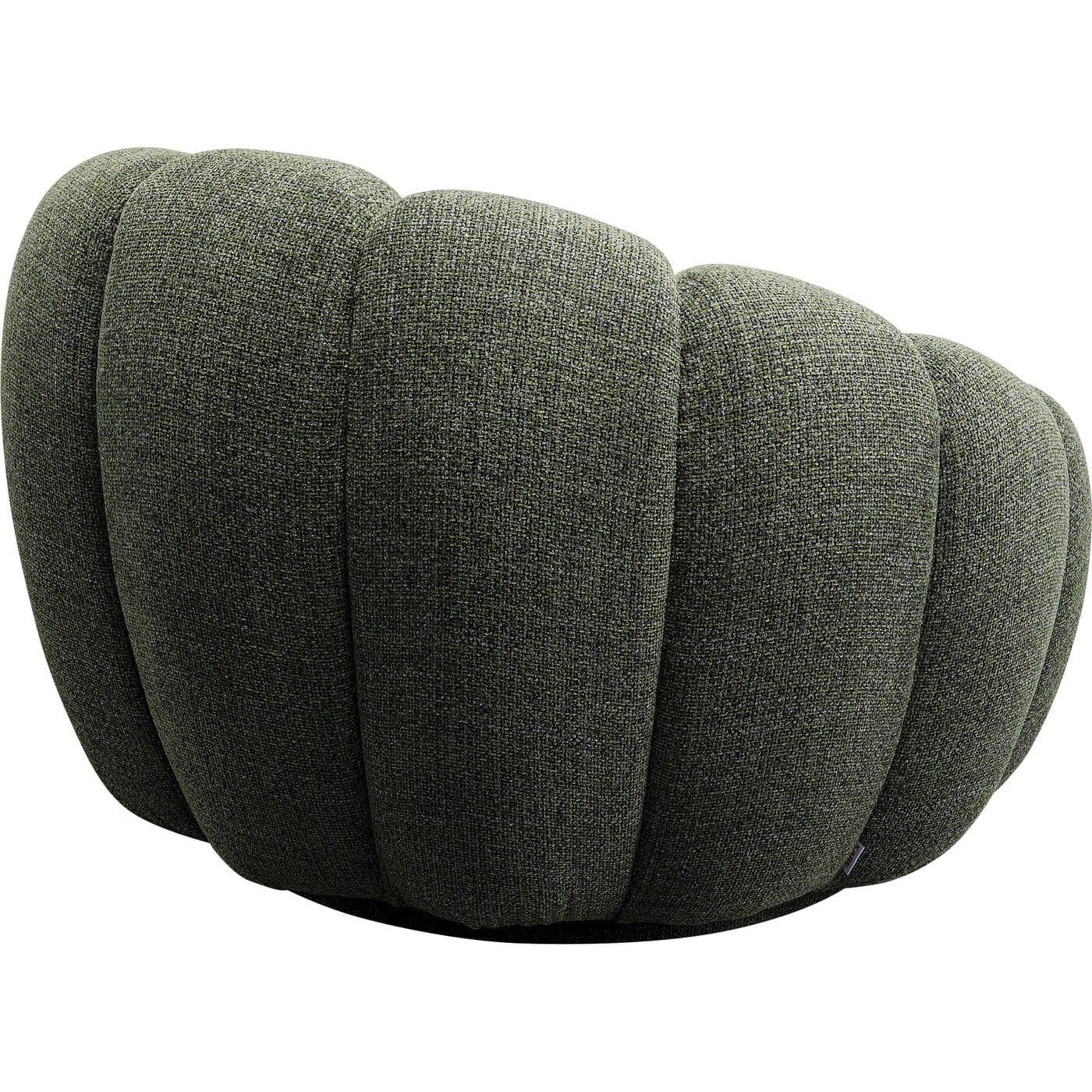 KARE Design Fauteuil pivotant Peppo Bloom Melange vert  