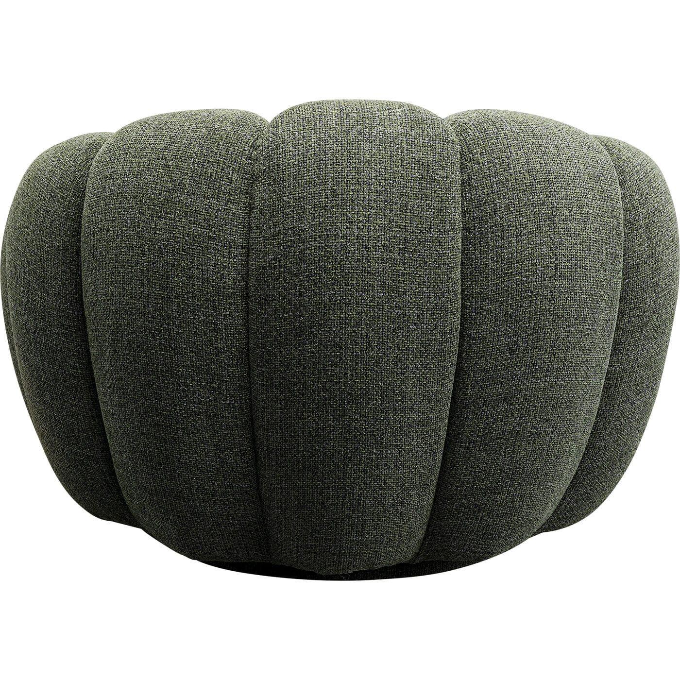 KARE Design Fauteuil pivotant Peppo Bloom Melange vert  