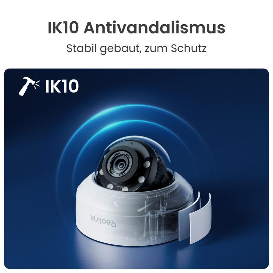 Reolink  RP-PCV8MZ profesionelle 4K IK10 PoE-Kamera 