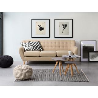 Beliani 3 Sitzer Sofa aus Polyester Retro MOTALA  