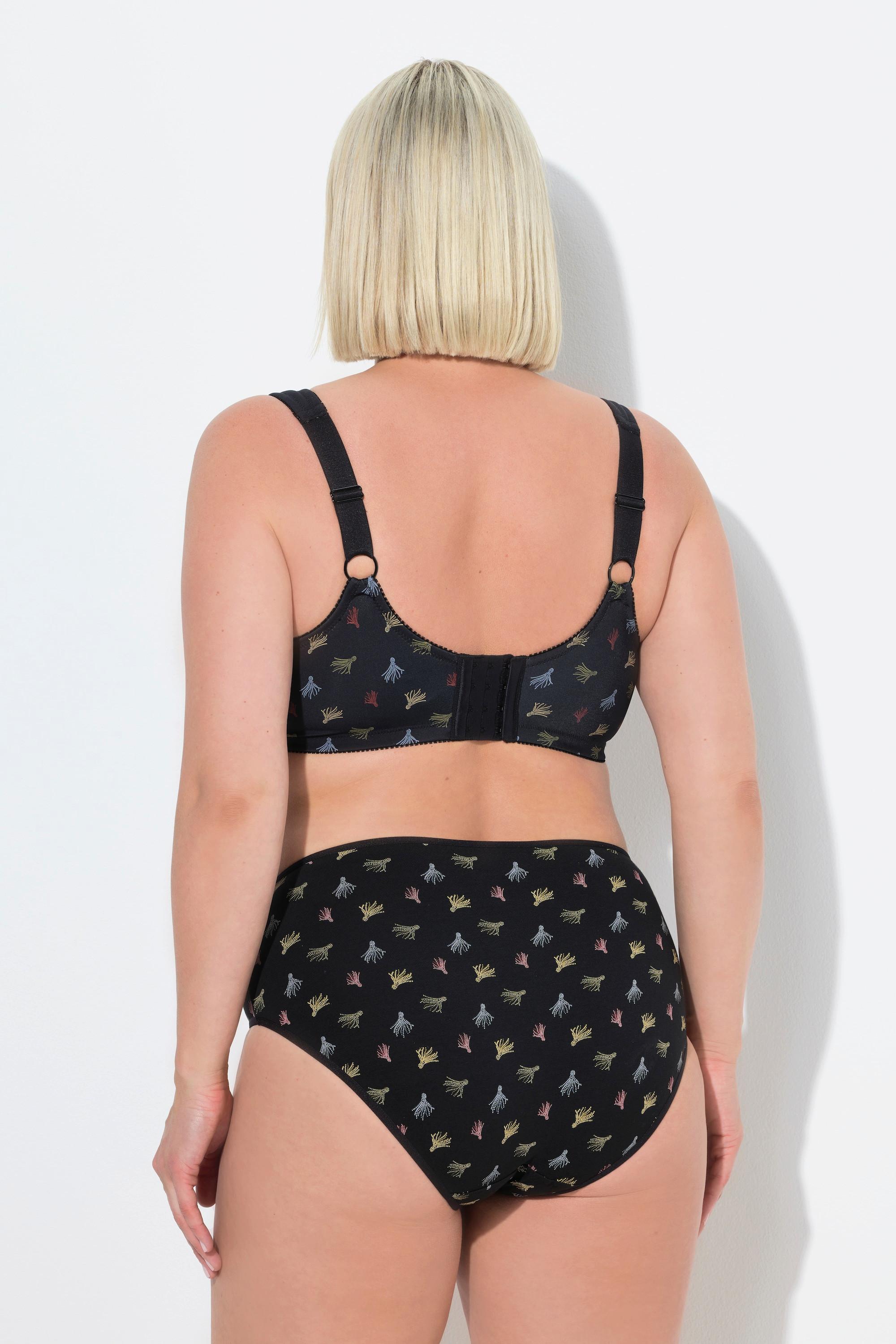 Ulla Popken Reggiseno sostenitivo mix di fantasie senza ferretto  