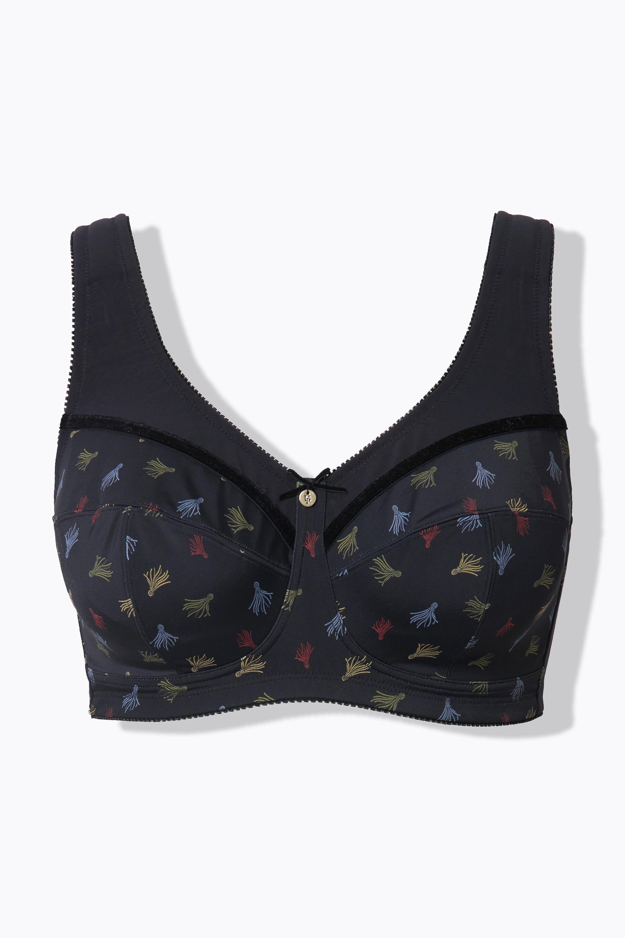 Ulla Popken Reggiseno sostenitivo mix di fantasie senza ferretto  