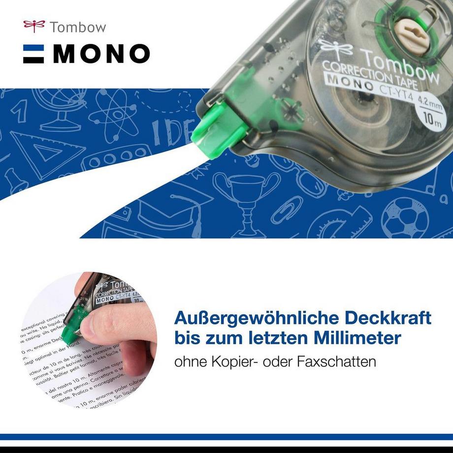Tombow TOMBOW Korrekturroller 4.2mmx10m CT-YT4-BULK im Bulk  