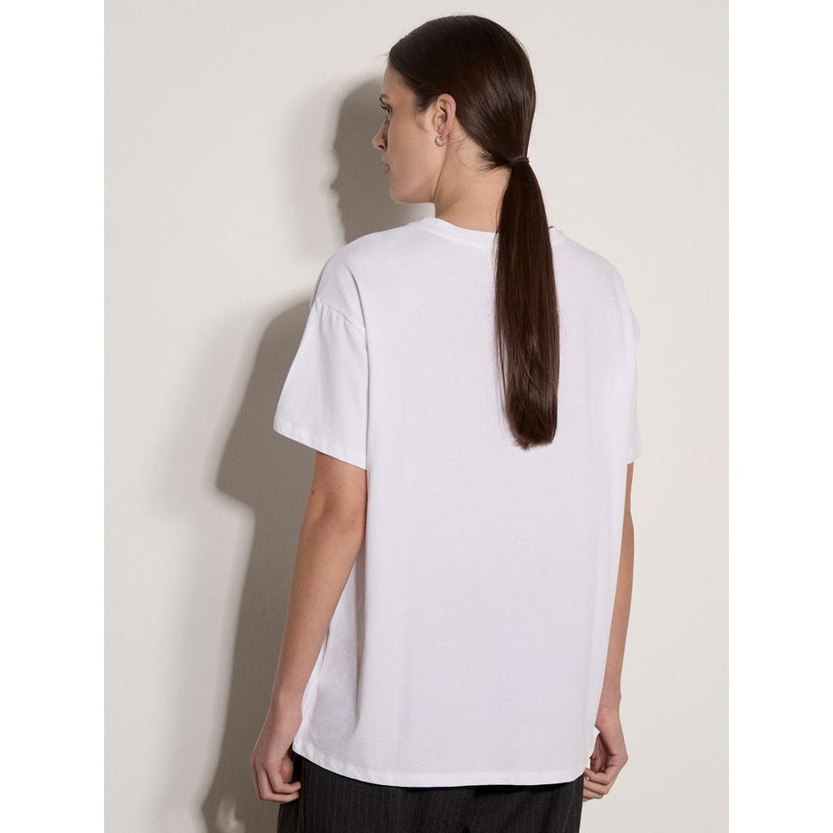 APRICOT T-Shirt mit Blumenstickerei „Born To Bloom“  