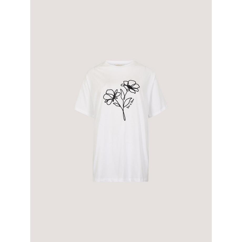 APRICOT T-Shirt mit Blumenstickerei „Born To Bloom“  
