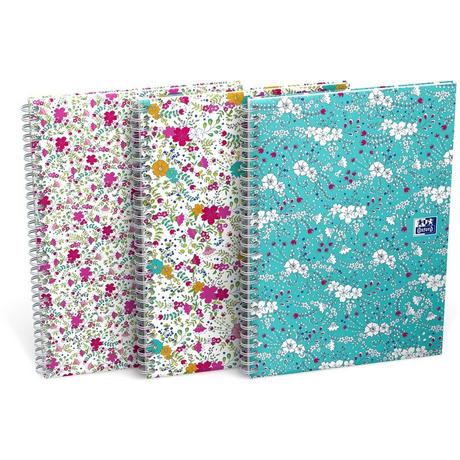 Oxford OXFORD Spiralbuch ForMe Floral B5 400094959 liniert 7mm, 90g 60 Blatt  