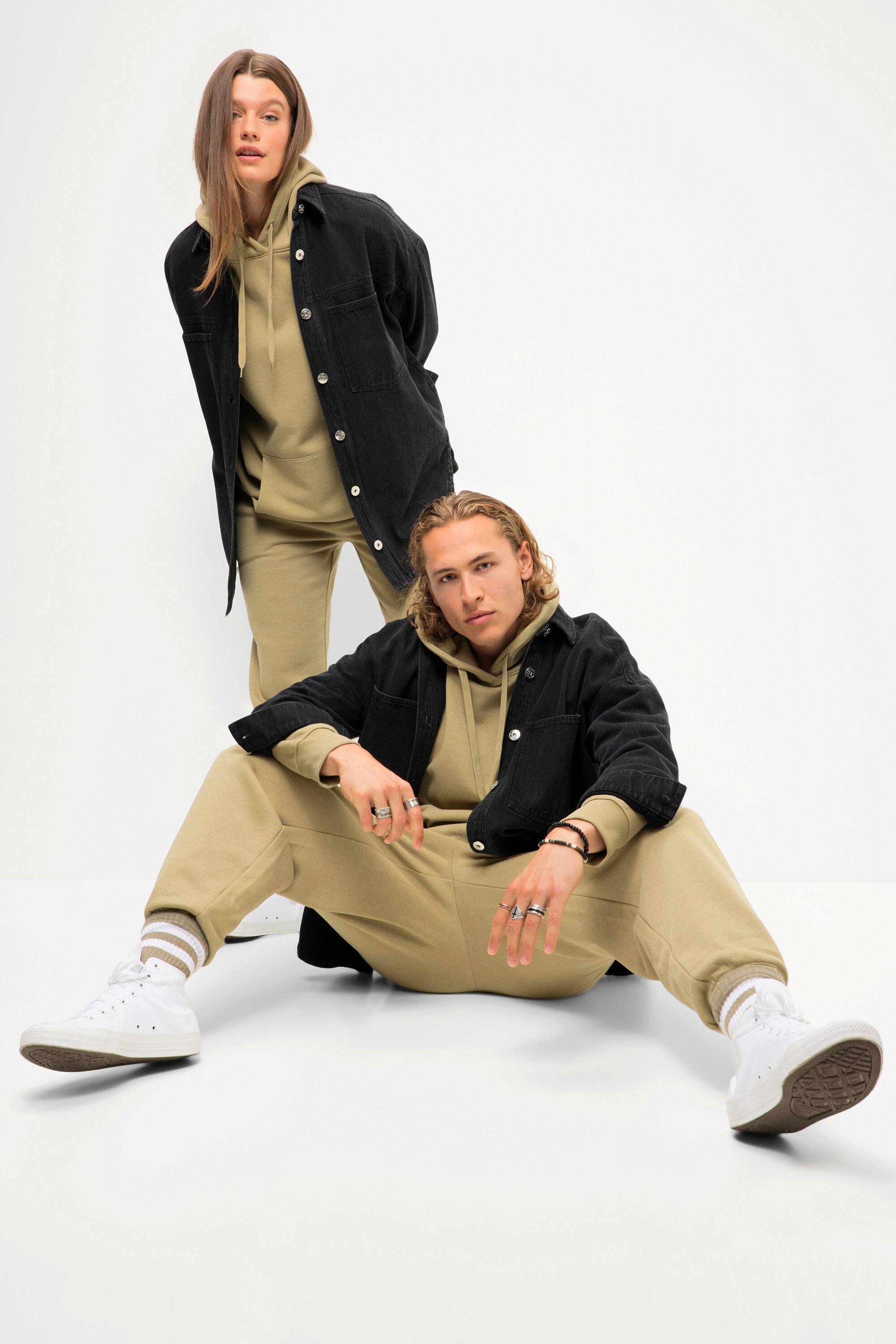 Studio Untold  Oversized-Jeanshemd, Hemdkragen, Langarm, Unisex 