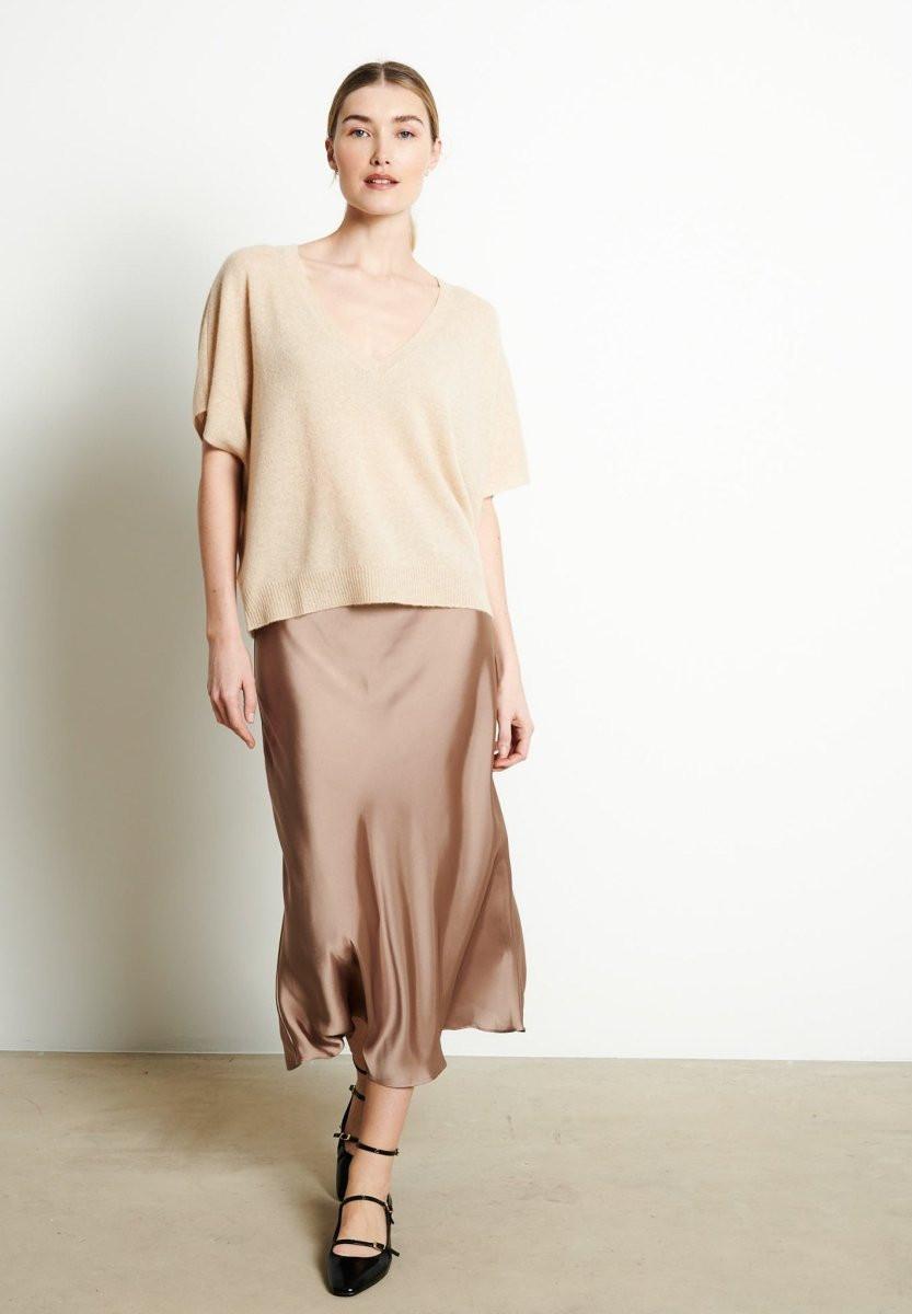 Studio Cashmere8 RIA 25 V-Ausschnitt Fledermausärmel T-Shirt  