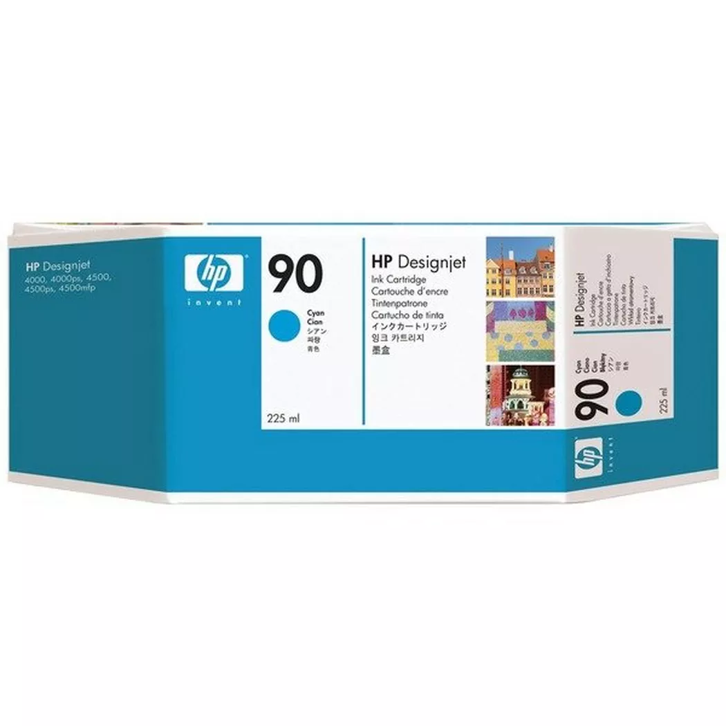 Hewlett-Packard – HP Tintenpatrone 90 cyan C5060A DesignJet 4000 225ml, One Size