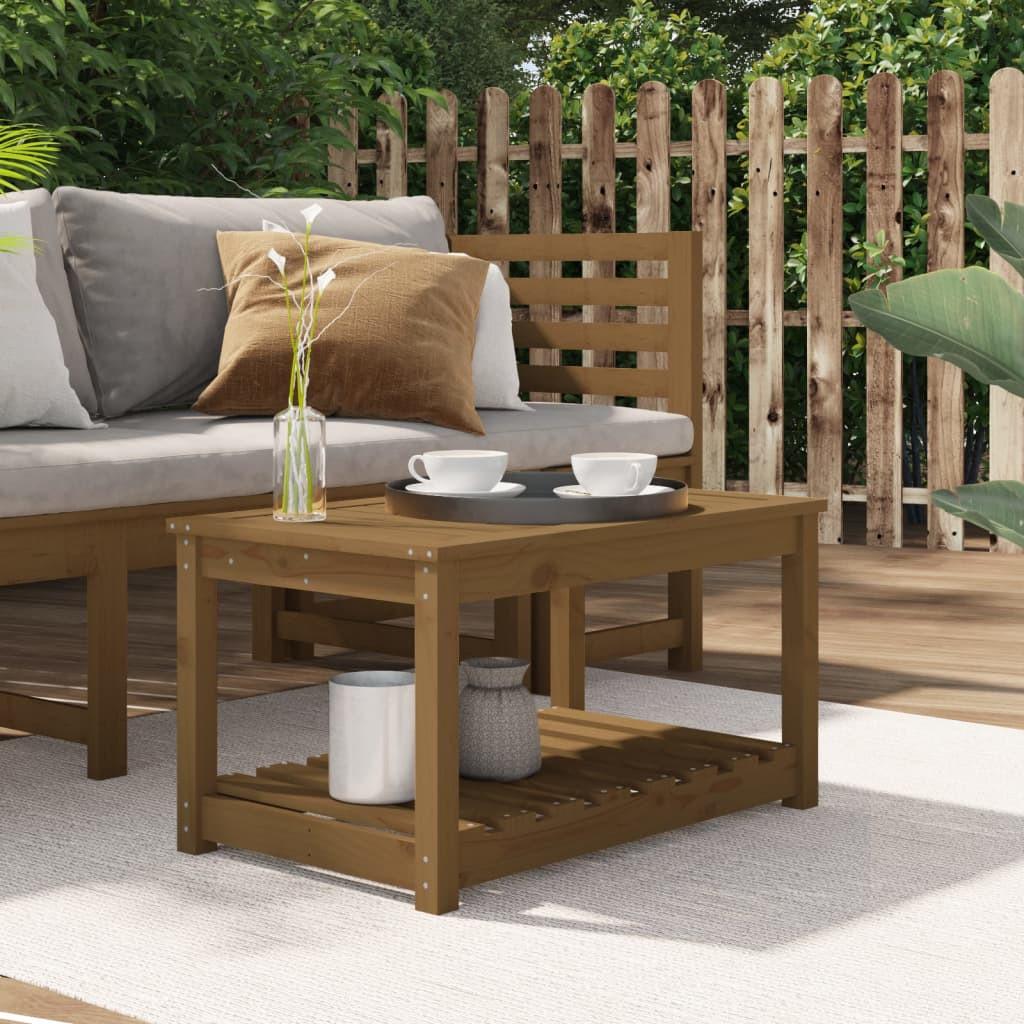 VidaXL Table de jardin bois de pin  