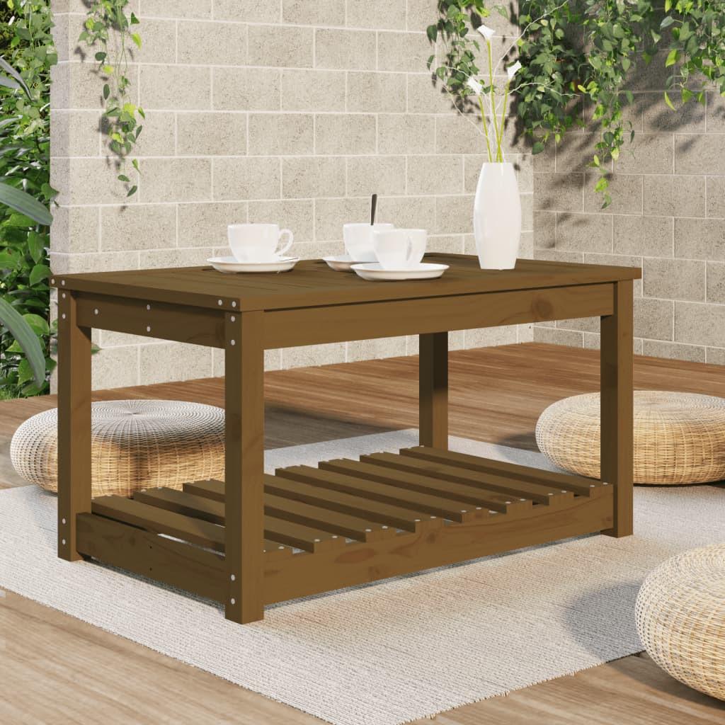 VidaXL Table de jardin bois de pin  