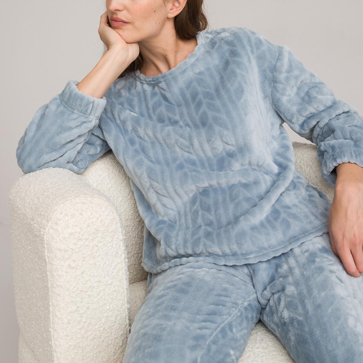 SO'HOME Pyjama Polaire Effet Torsades  