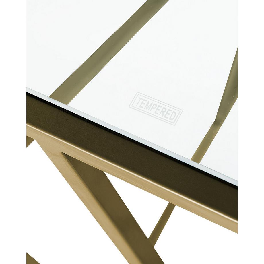 Beliani Console en Verre Glamour ORLAND  