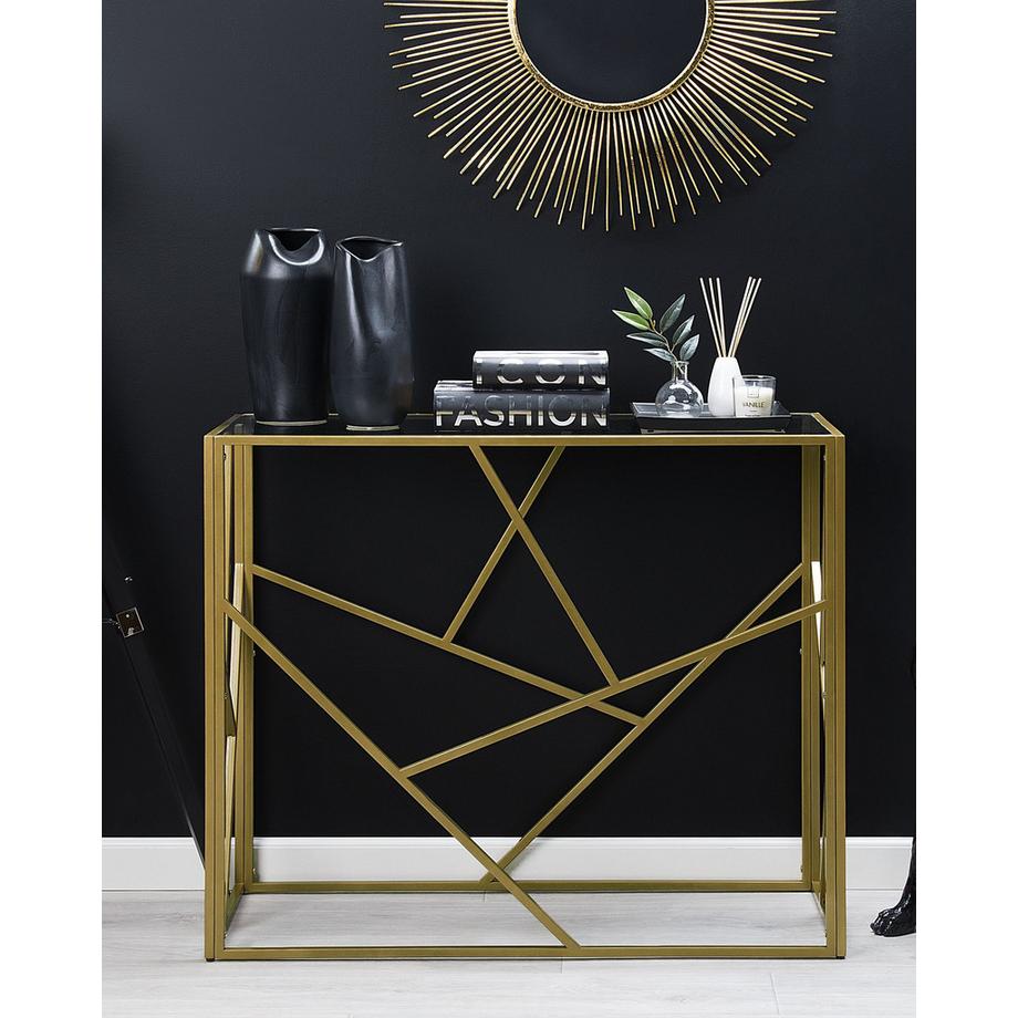 Beliani Console en Verre Glamour ORLAND  