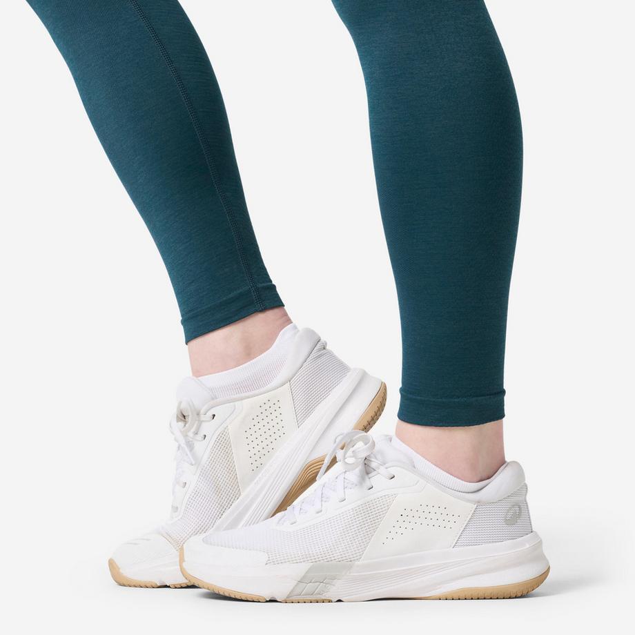 DOMYOS  Nahtlose Krafttrainings-Leggings , Entenblau 