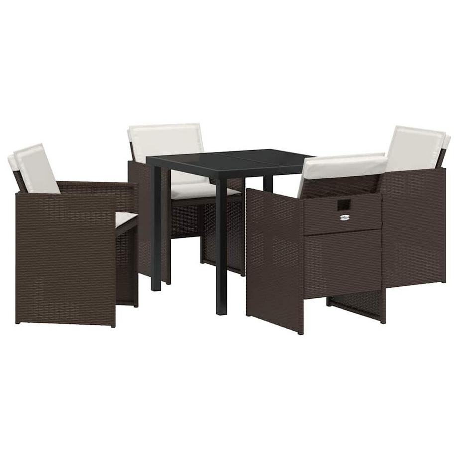 Ensemble de salle à manger pour jardin poly rattan