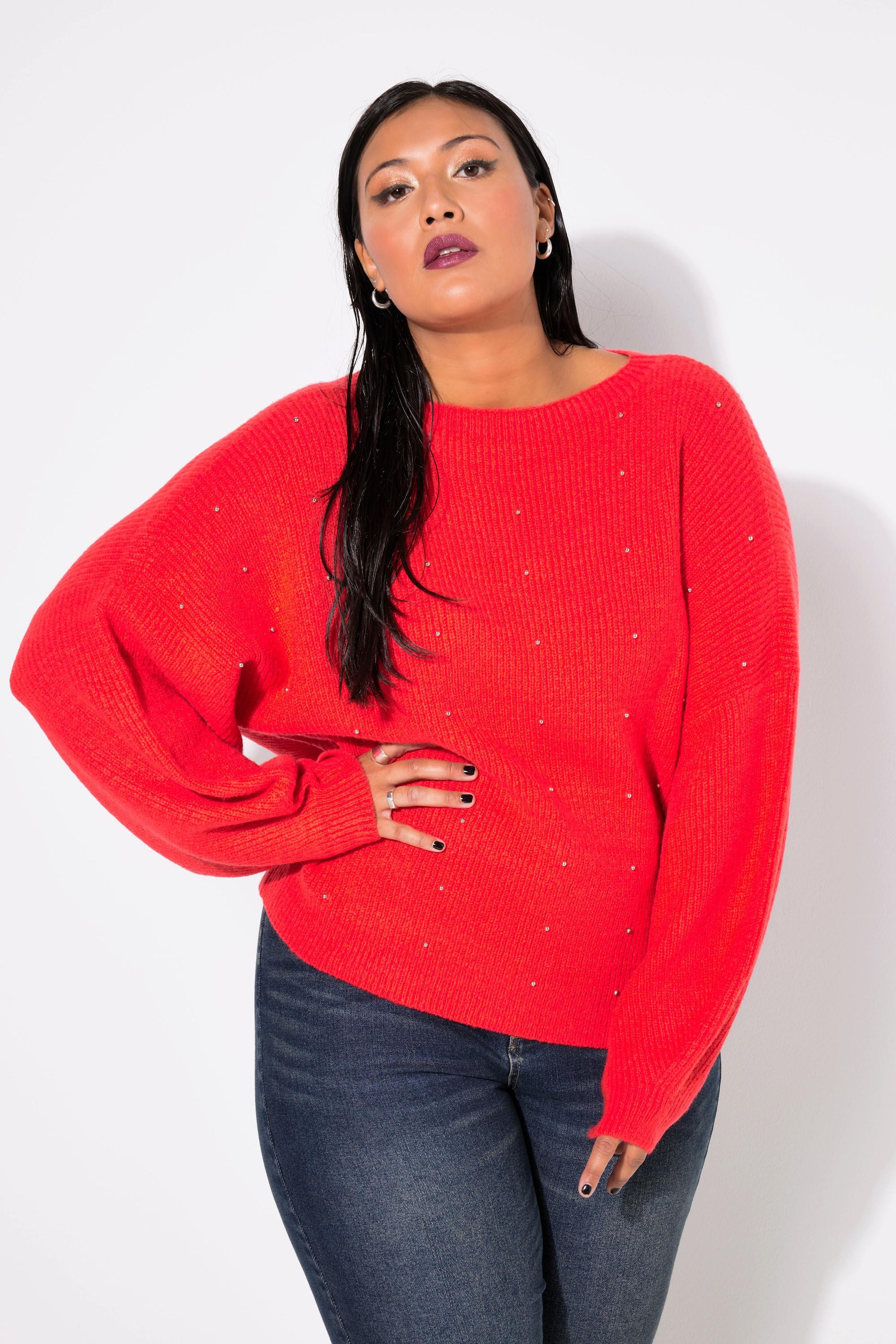 Studio Untold Oversized Pullover Zierperlen  