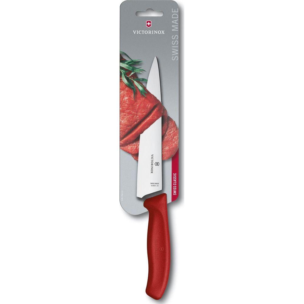 VICTORINOX Tranchiermesser Swiss Classic Rot/Silber  