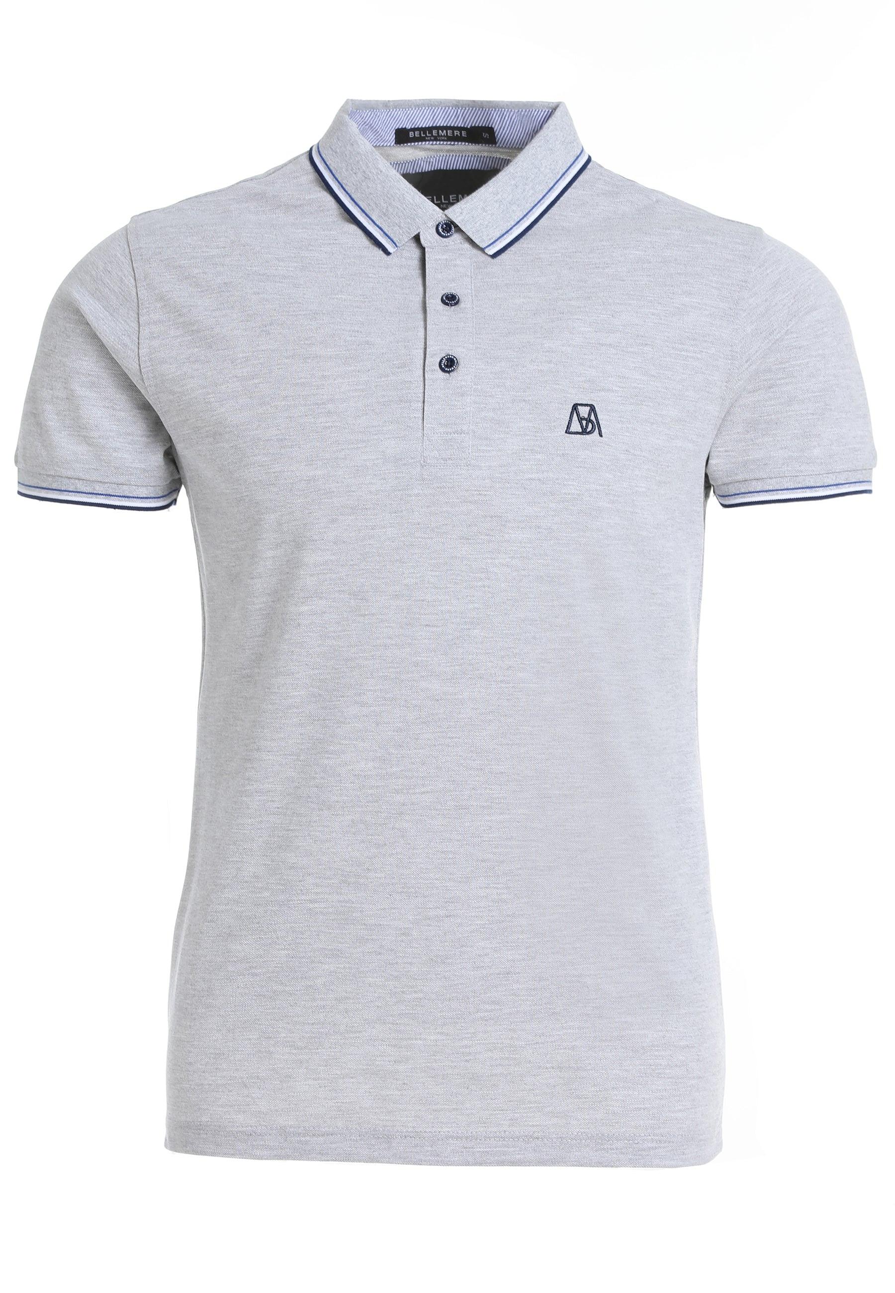 Bellemere New York  Bellemere Herren Poloshirt aus Seide und Baumwolle 