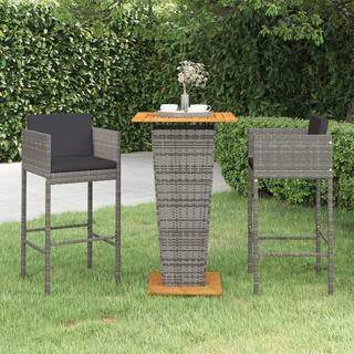 VidaXL Garten-bar-set poly-rattan  