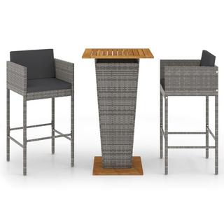 VidaXL Garten-bar-set poly-rattan  