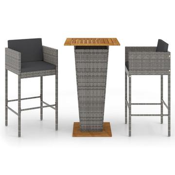 Garten-bar-set poly-rattan