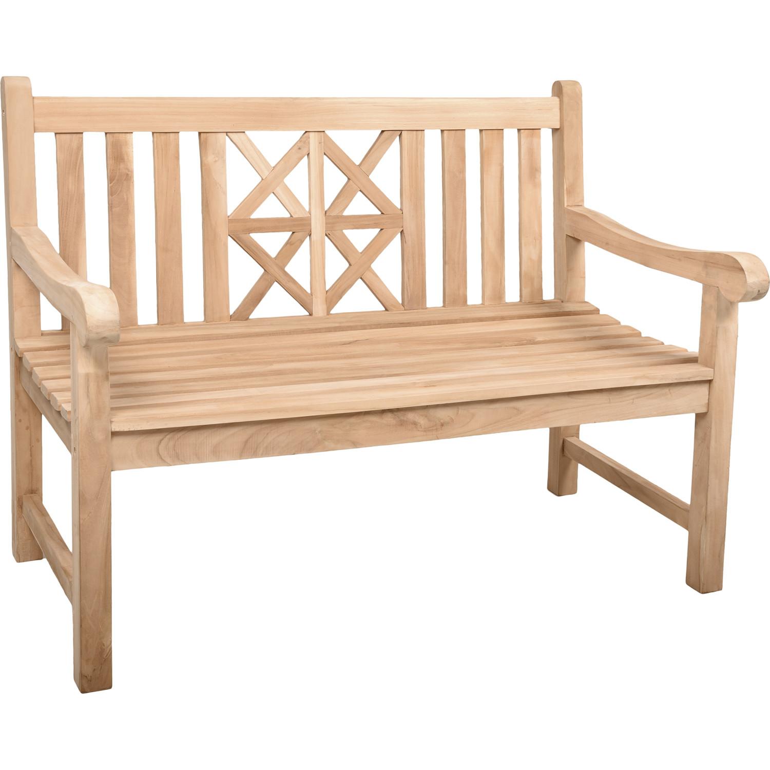 mutoni Panca da giardino Pantar teak naturale 120  