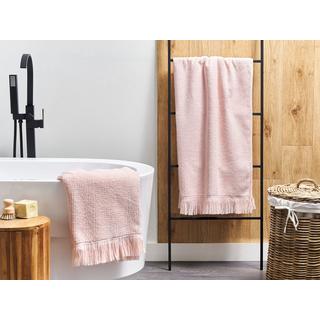 Beliani Lot de 2 serviettes en Coton ATIU  