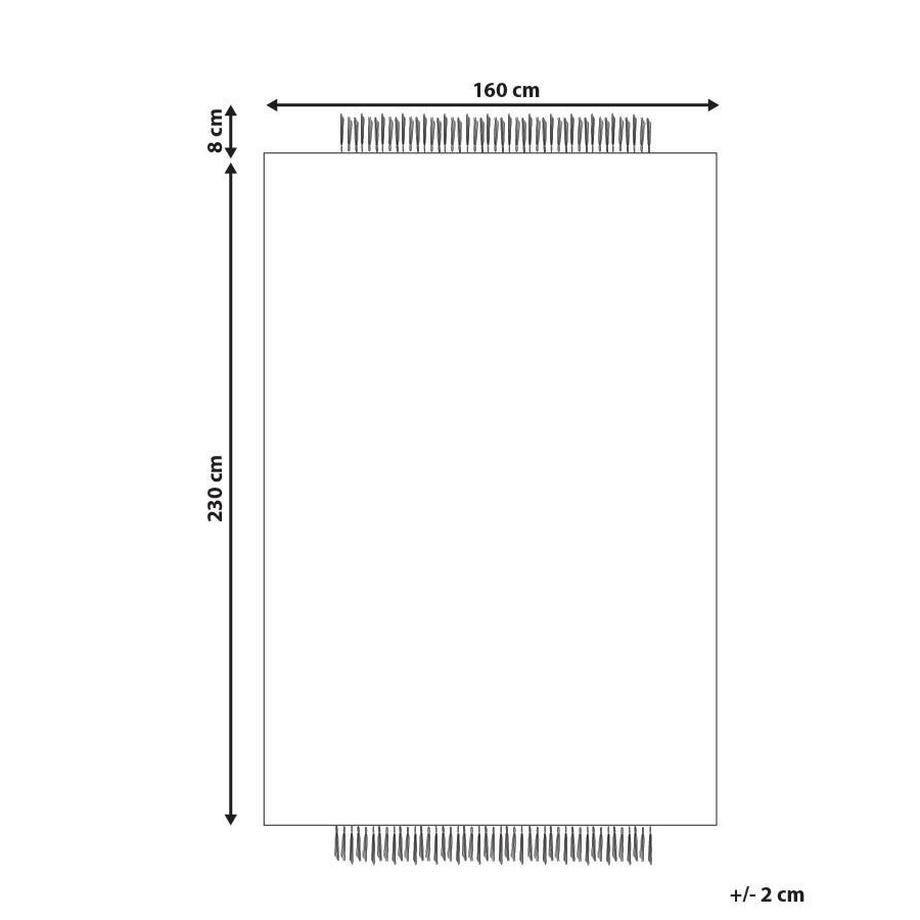 Beliani Teppich aus Wolle Skandinavisch KETENLI  