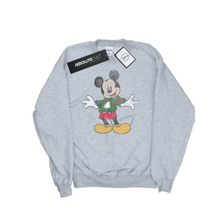 Disney Mickey Mouse Maglione Natalizio Felpa  