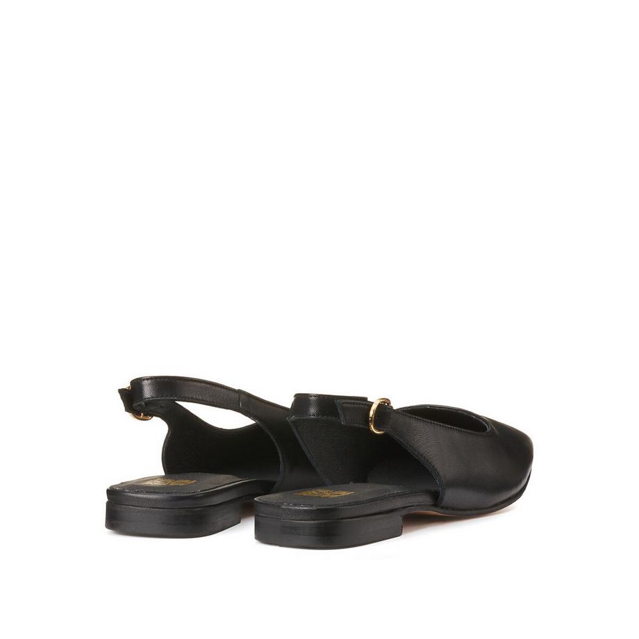 La Redoute Collections Leder Slingback Ballerinas  