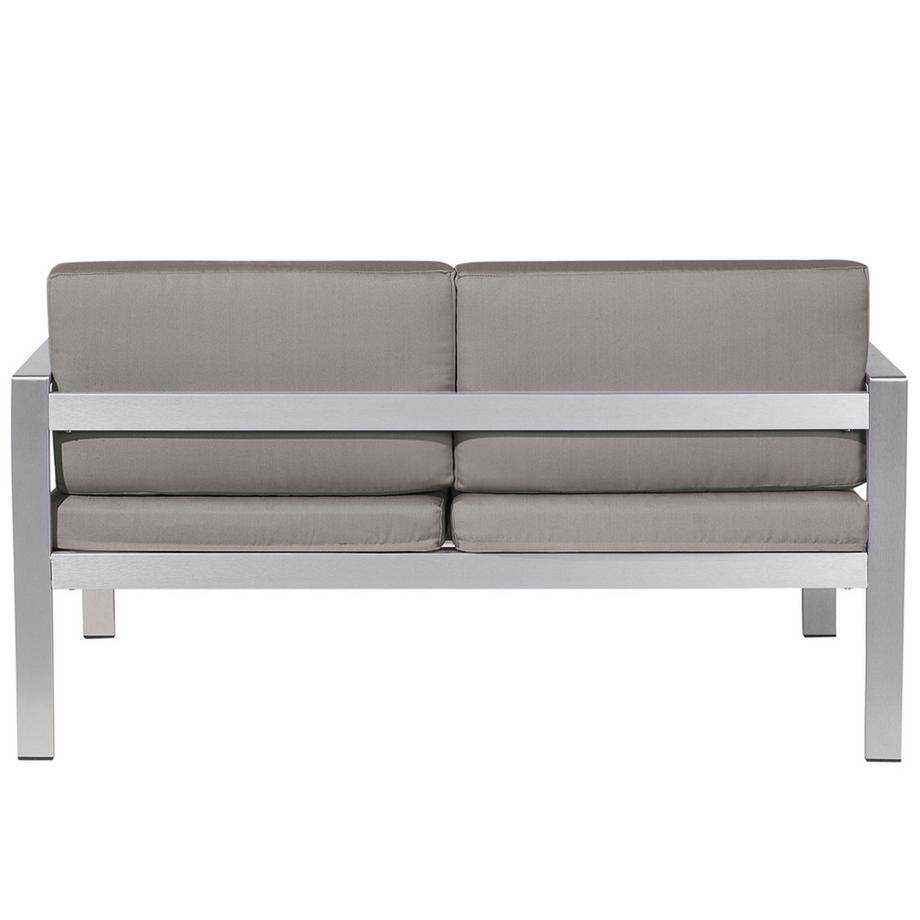 Beliani Panca da giardino con cuscino en Alluminio Industriale SALERNO  