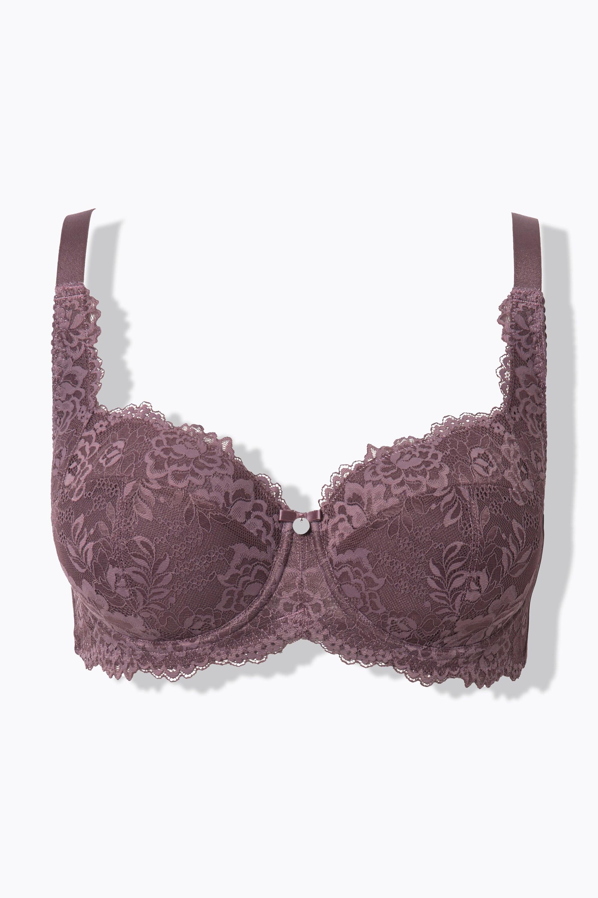 Ulla Popken Soutien-gorge Balconnet Armatures Coques Souples Dentelle  