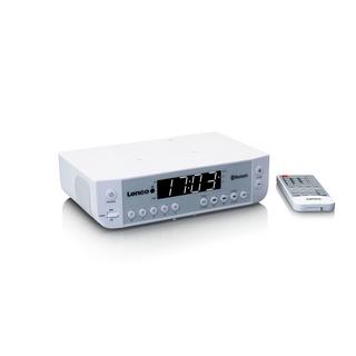 Lenco  Lenco KCR-100 Horloge Numérique Blanc 