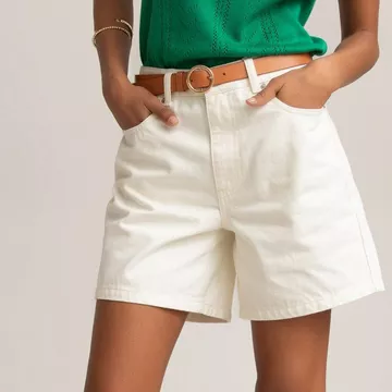 Short denim en coton bio