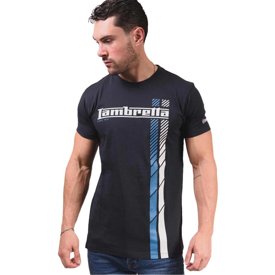 Lambretta Ss25 T-Shirt mit Streifendetail  