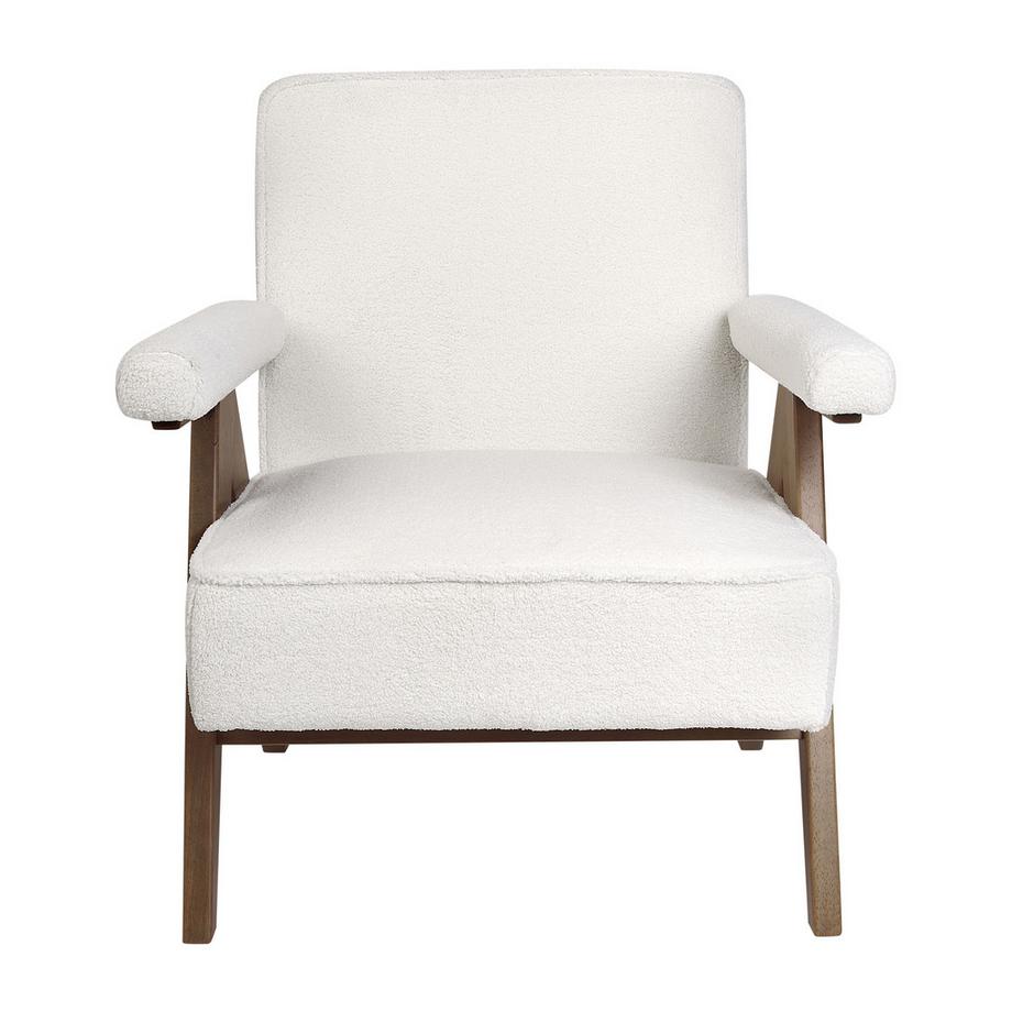 Beliani Poltrona en Bouclé Retrò EVJE  