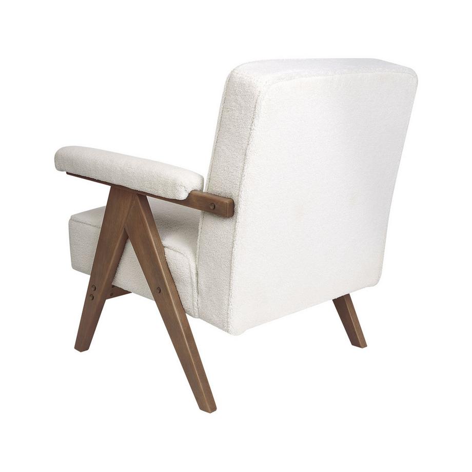 Beliani Poltrona en Bouclé Retrò EVJE  